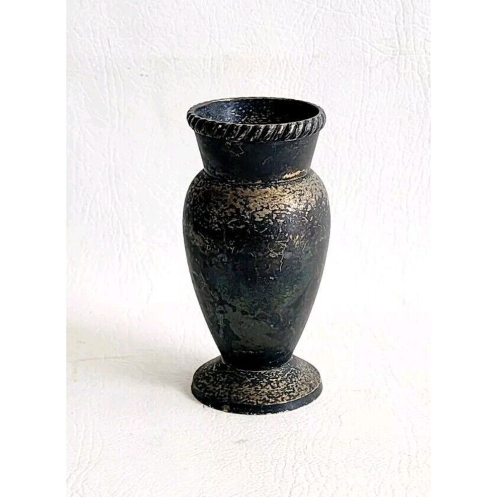 Pottery Barn Black and Gold Vase